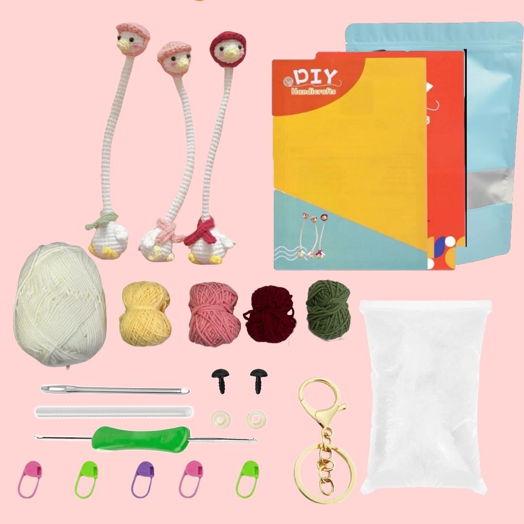 Crochet Duck Doll Kit Long Neck Amigurumi