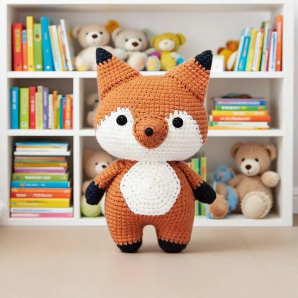 Crochet Fox Amigurumi Kit Handmade Animal Doll