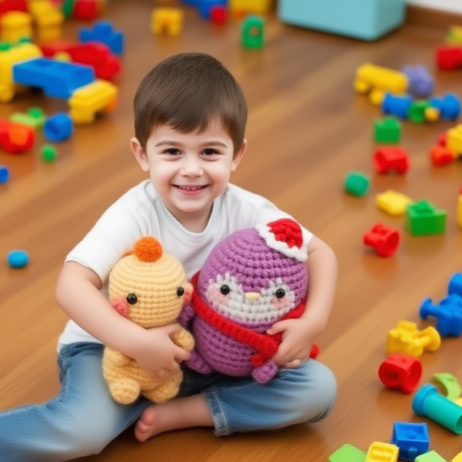 Amigurumi Animal Crochet Kit Dinosaur Penguin Dolls