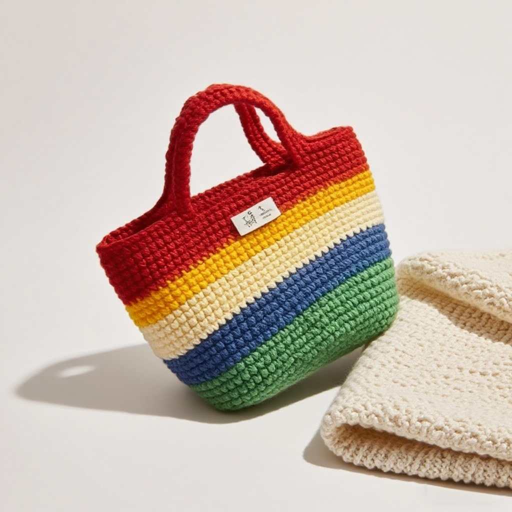 Crochet Rainbow Bag Doll DIY Kit