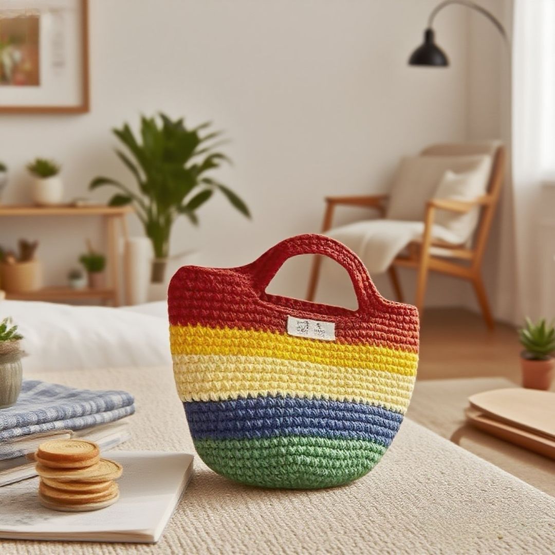 Crochet Rainbow Bag Doll DIY Kit