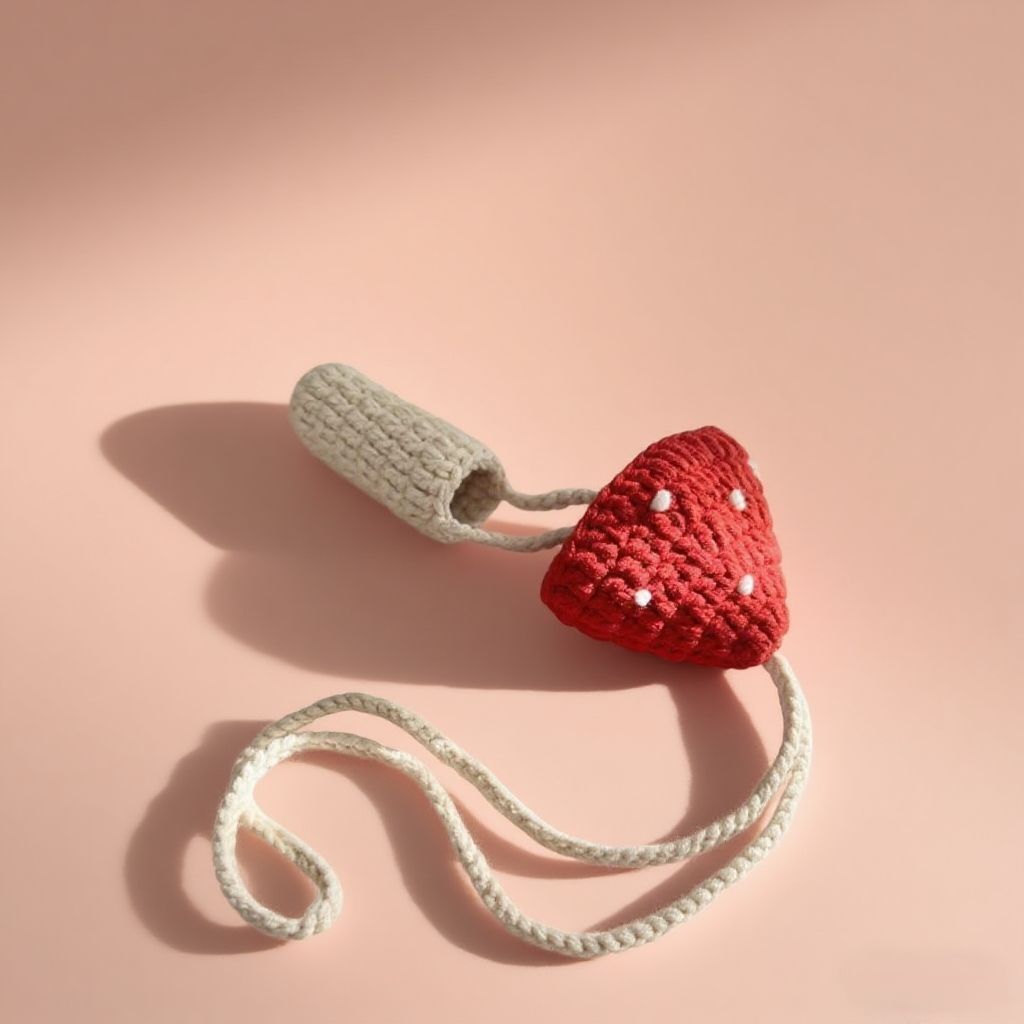 Crochet Mushroom Lanyard Plush Kit