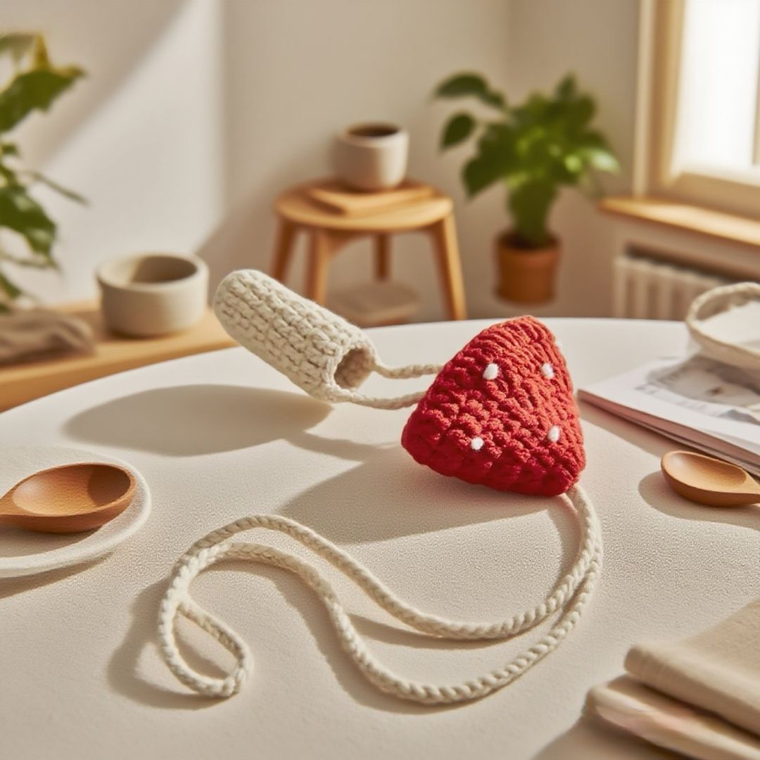 Crochet Mushroom Lanyard Plush Kit