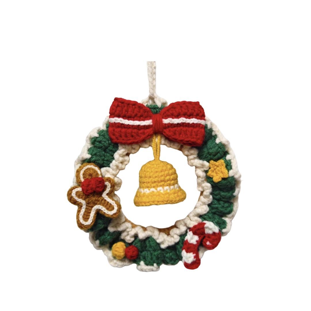 Crochet Christmas Wreath DIY Craft Kit