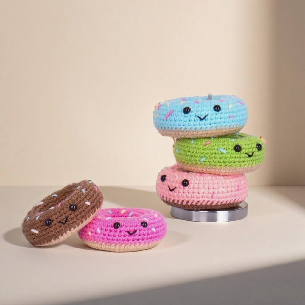 Crochet Donut Plush Amigurumi Kit