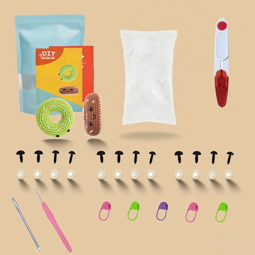 Crochet Donut Plush Amigurumi Kit