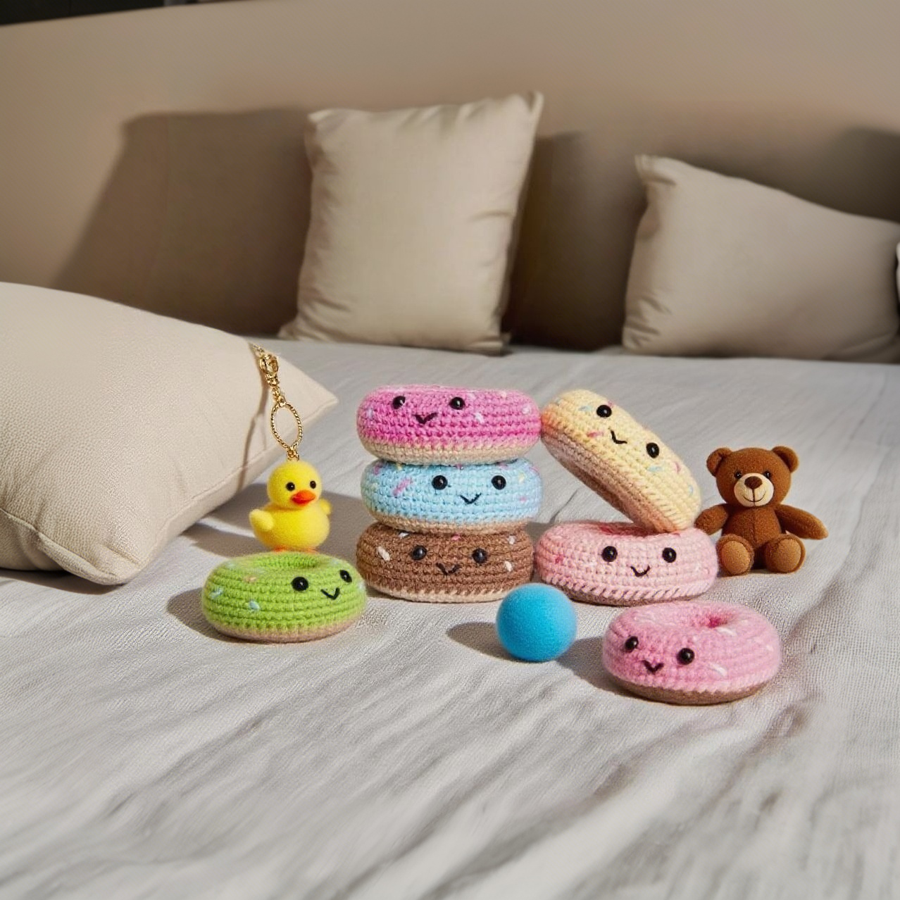 Crochet Donut Plush Amigurumi Kit