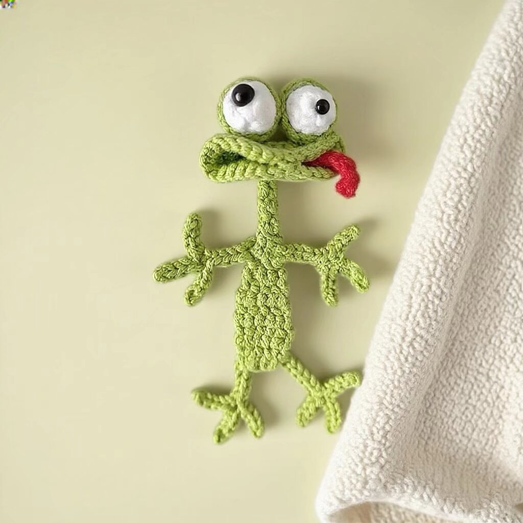 Crochet Frog Bookmark DIY Craft Kit