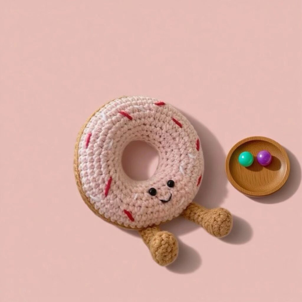 Crochet Donut Doll DIY Craft Kit