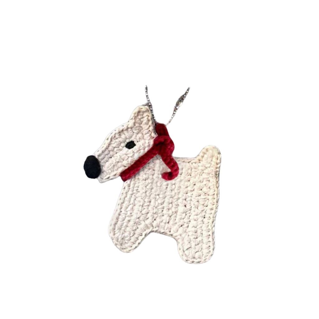 Crochet Dog Pendant Small Animal Charm