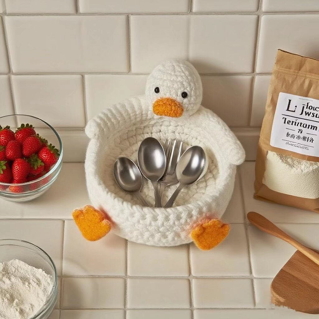 Crochet Duck Storage Basket DIY Kit