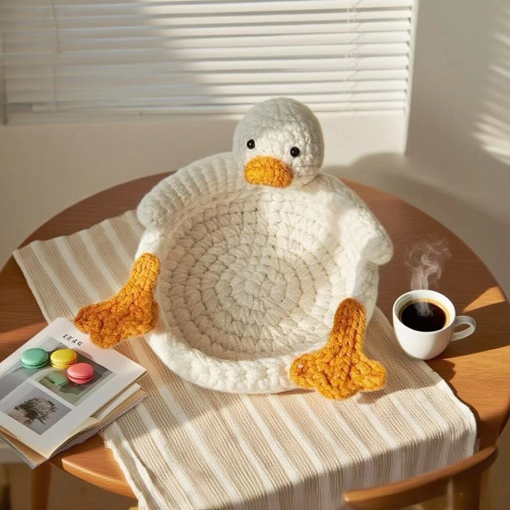 Crochet Duck Storage Basket DIY Kit