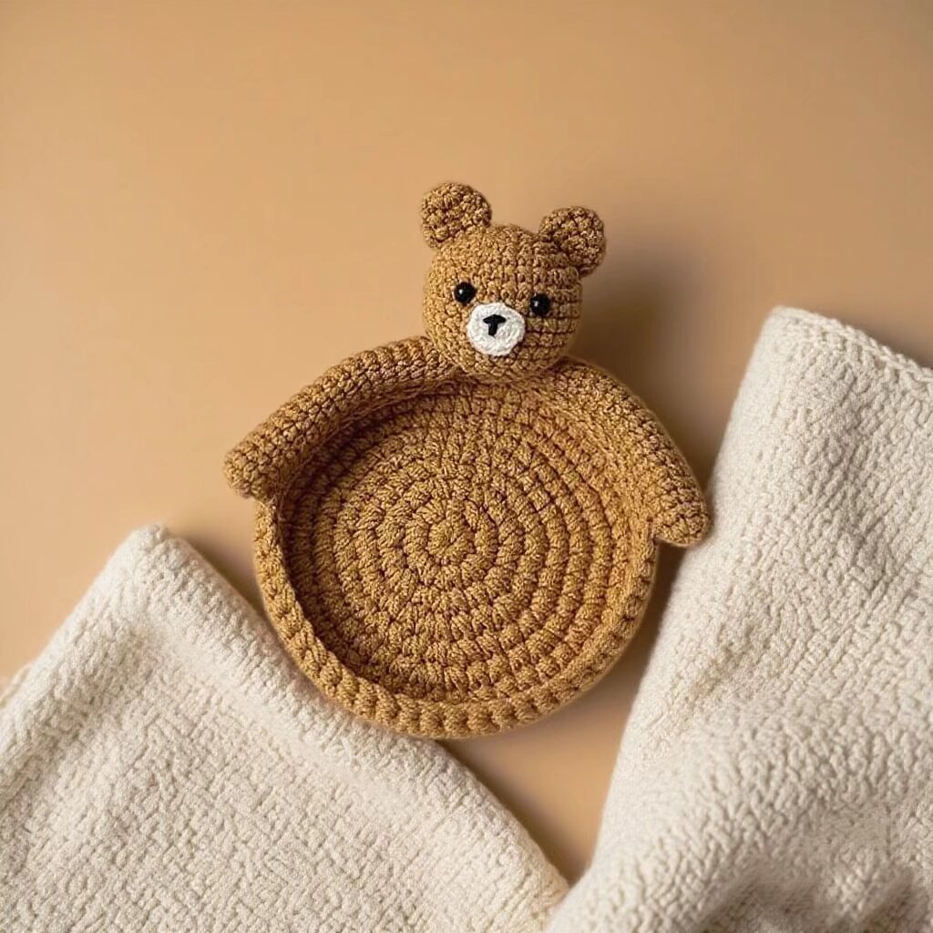 Crochet Bear Coaster Kit Coffee Cup Mat