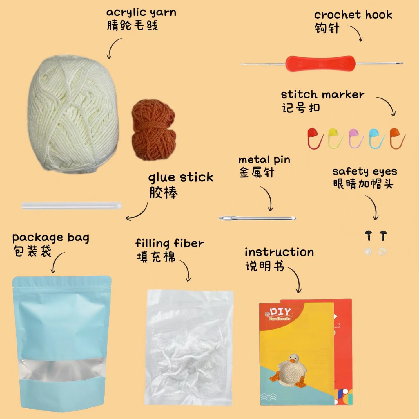 Crochet Bear Coaster Kit Coffee Cup Mat