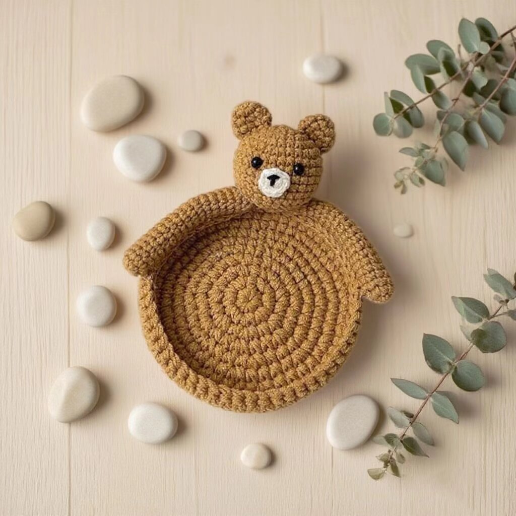 Crochet Bear Coaster Kit Coffee Cup Mat