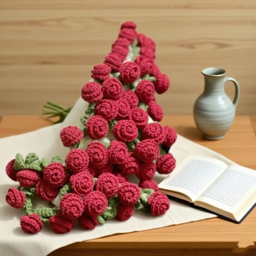 Crochet Rose Shawl Starter Kit for Beginners