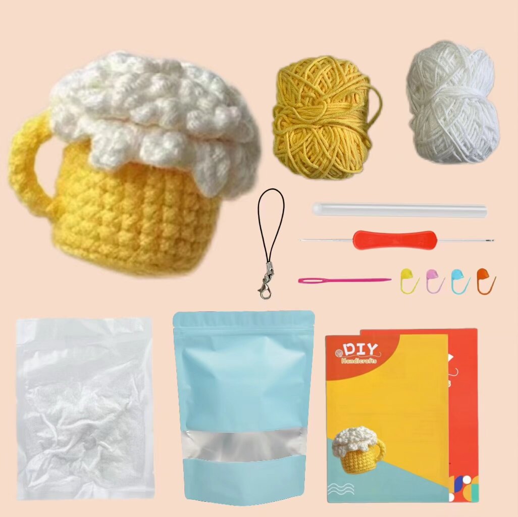Crochet Beer Mug Amigurumi Kit