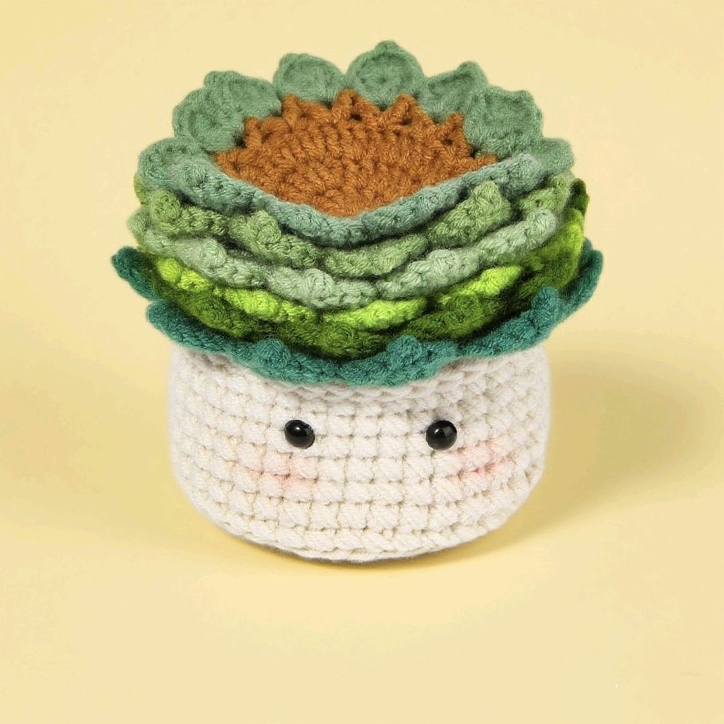 Crochet Coffee Coaster Kit for Beginners Handmade Decor