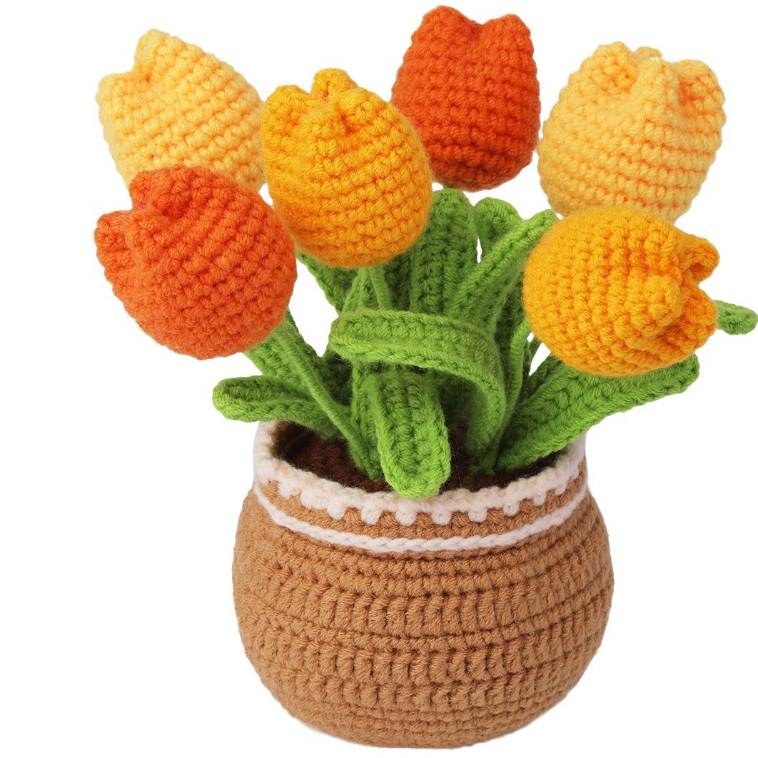 Amigurumi Flower Doll Crochet Kit Tulip Plant Style