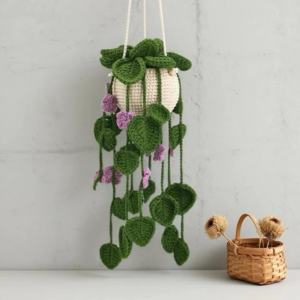 Crochet Plant Doll Kit Soft Yarn Relaxing Craft