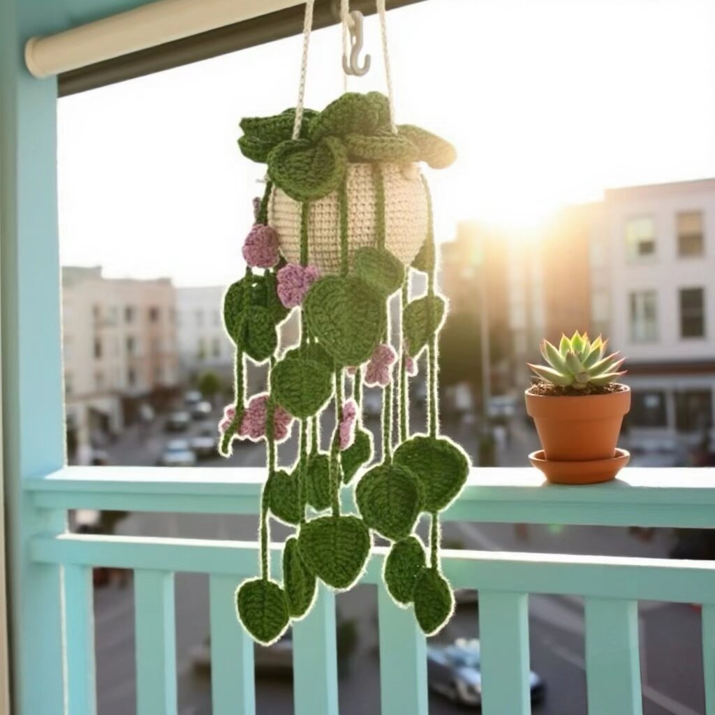 Crochet Plant Doll Kit Soft Yarn Relaxing Craft