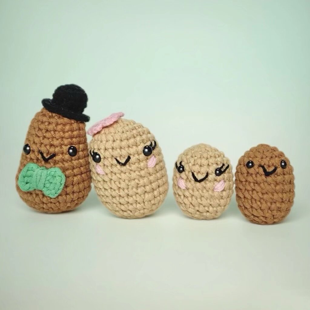 Crochet Potato Plush Amigurumi Kit