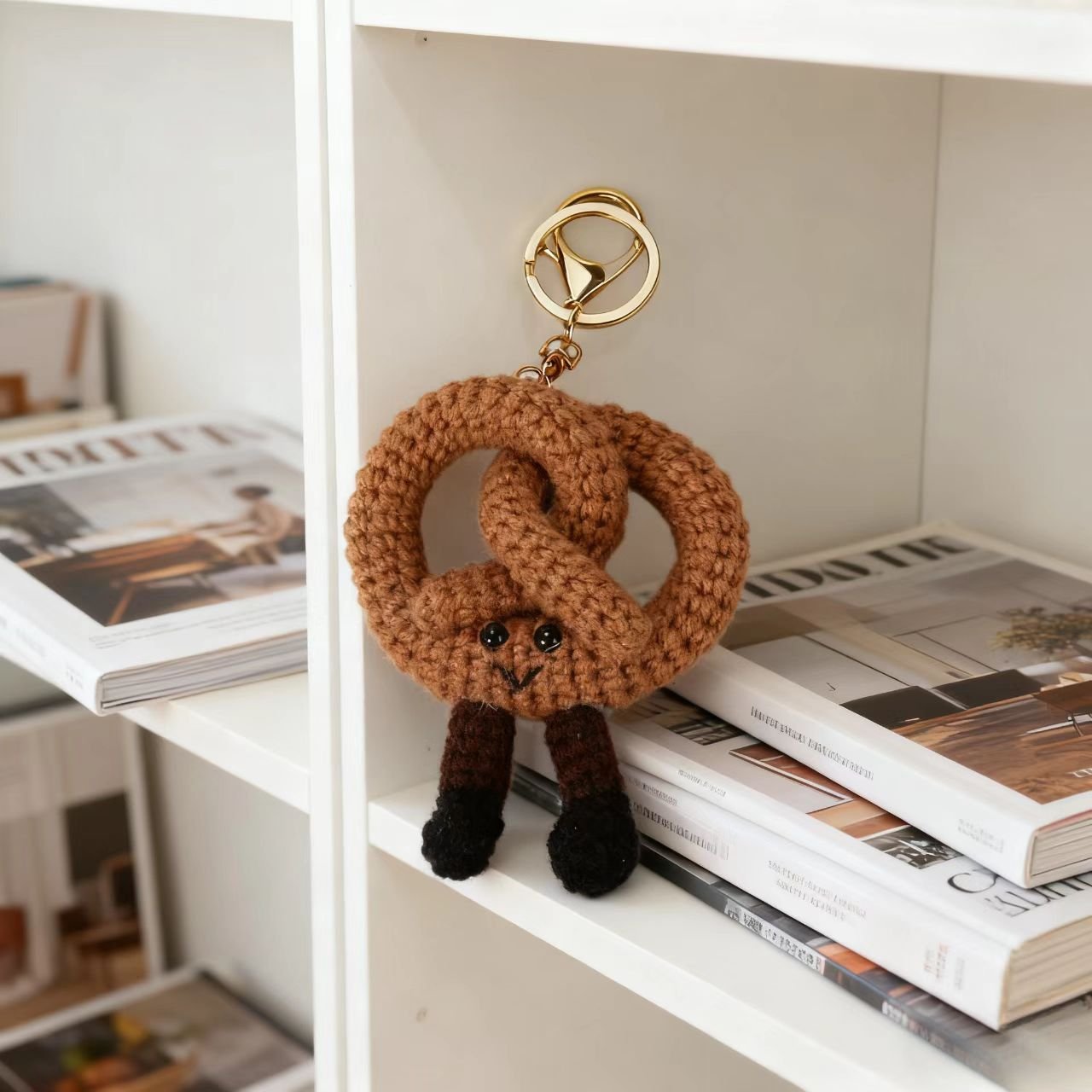Crochet Pretzel Keychain Doll Kit
