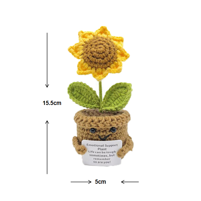Sunflower Crochet Plush Decor