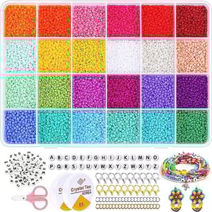 Factory Direct Selling 24 Grids Glass Seed Bead DIY Jewelry Making Kit