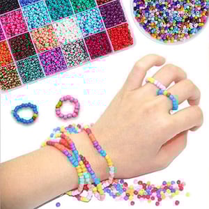 Factory Wholesale Selling 24 Colors 2mm Glass Seed Beads Kits