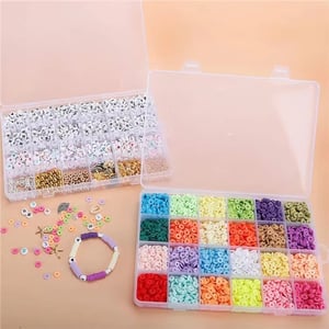 Factory Direct Selling 6mm Polymer Spacer Bead and 24 Letter Beads Set