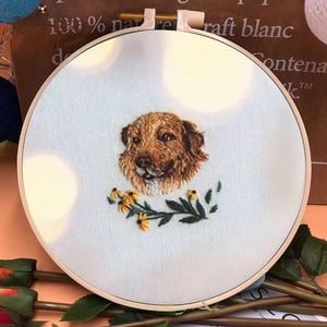 Wholesale Floral Pattern Embroidery Set DIY Hollow Fabric Knitting Kit