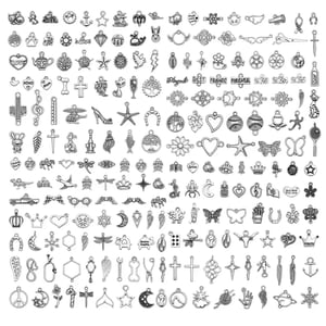 Factory Direct selling Antique silver color metal charms for wholesale