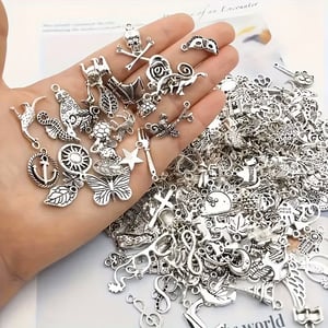 Factory Direct selling Antique silver color metal charms for wholesale