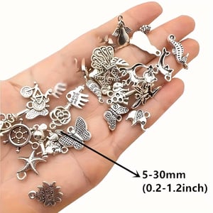 Factory Direct selling Antique silver color metal charms for wholesale