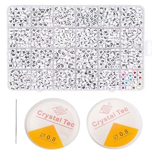Factory Wholesale Color 2mm Glass Seed Beads and 7*4mm Letter Beads