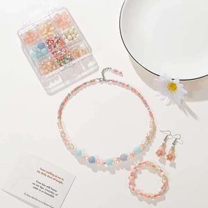 Wholesale Natural Stone Beaded Making DIY Bracelet Necklace Beads Set