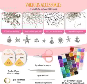 Hot Sell Colorful Seed Mini Beads Set DIY Jewelry Making Kit Wholesale