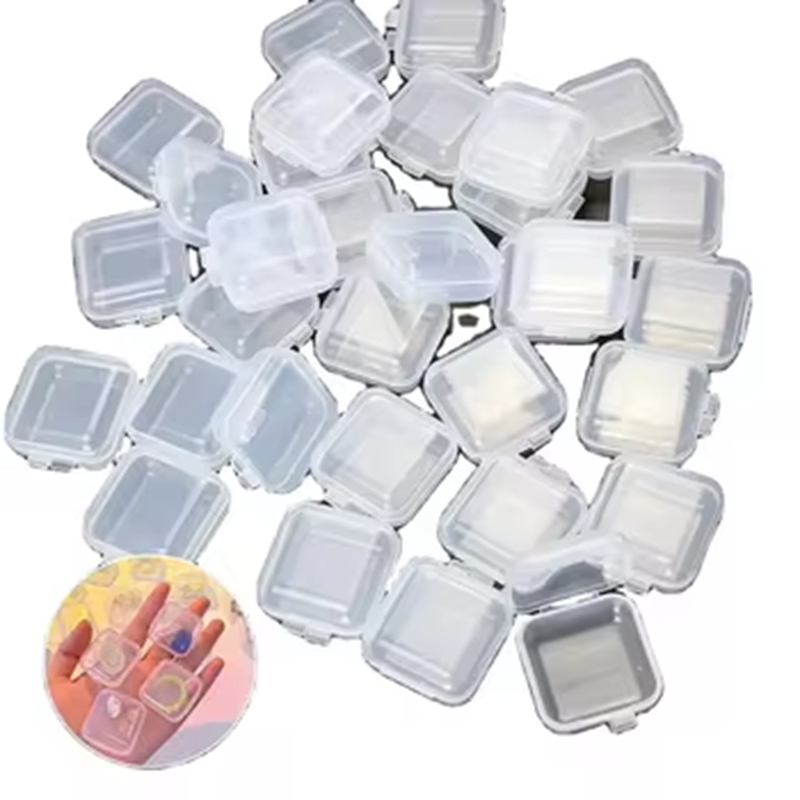 Wholesale Jewelry Ring Storage Clear Transparent Container Plastic Box