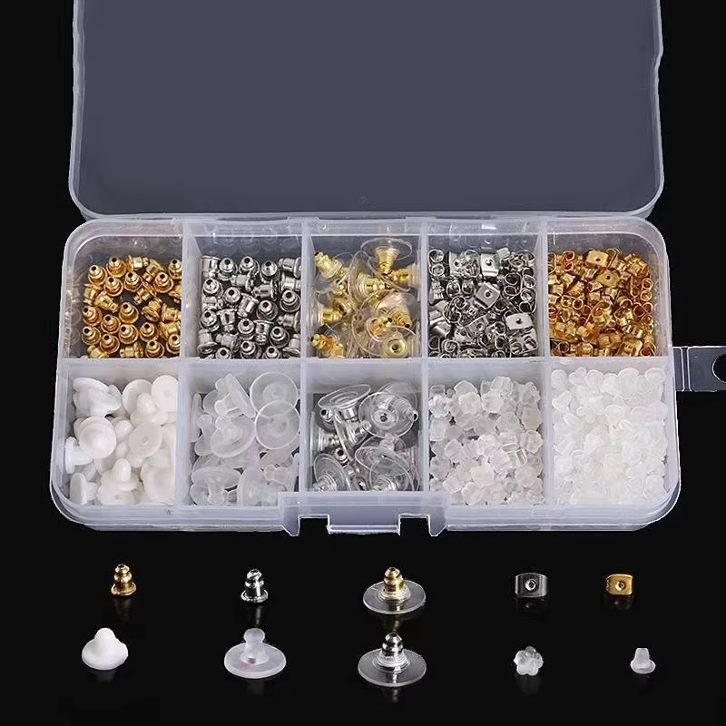 Factory Wholesale Sale of 10 Golds Silver Earrings Back Nail kit