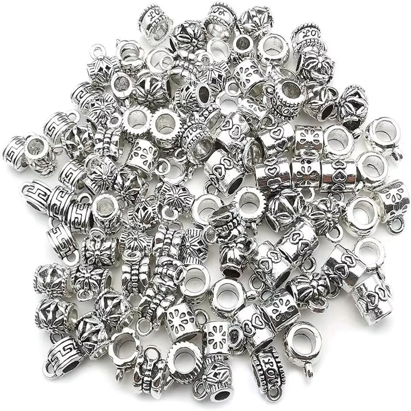 Selling Clasp Bail Tube Beads Loose Spacer Beads Hanger Charms