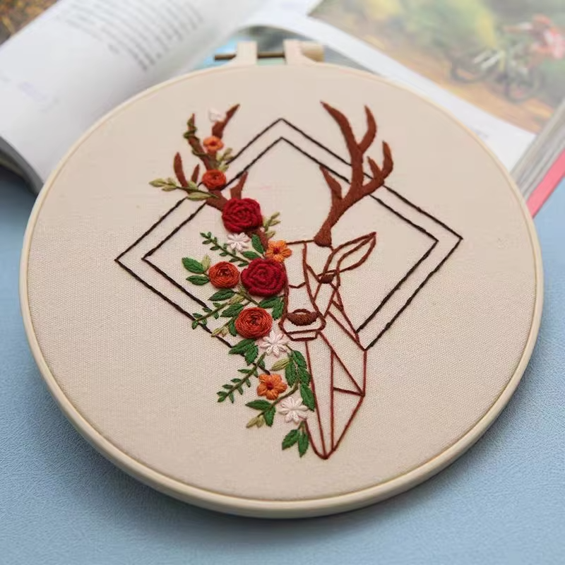 DIY Embroidery Print Yarn Fabric Needle Sets