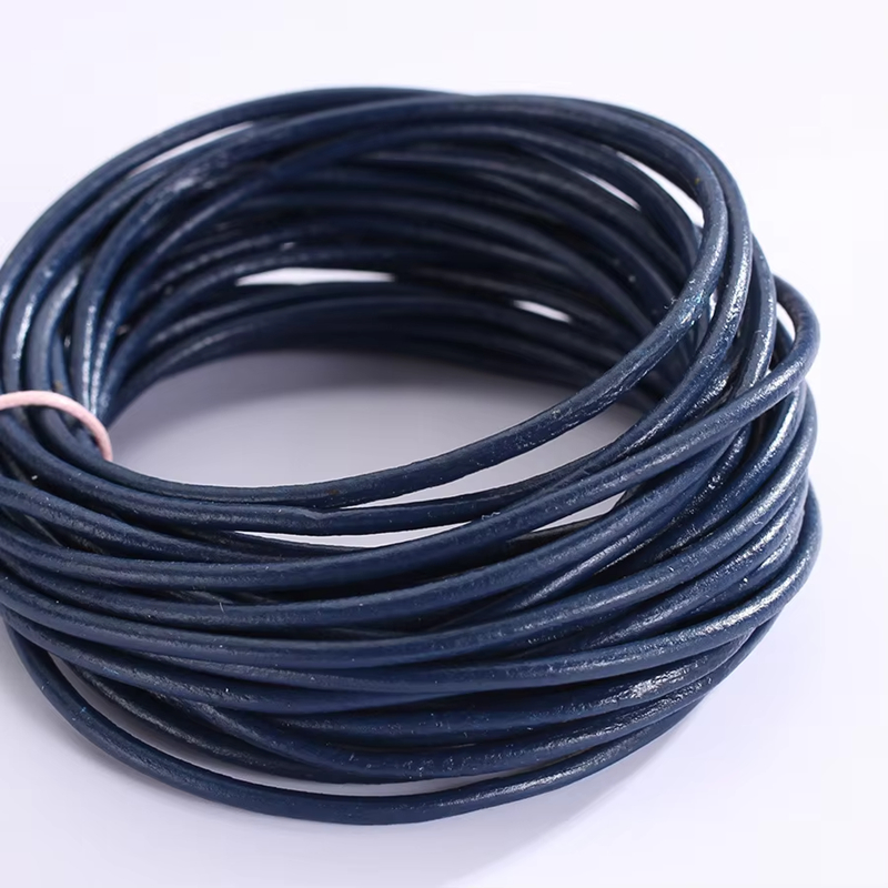 Round leather Cord 2 mm Real Leather Cord Braiding String