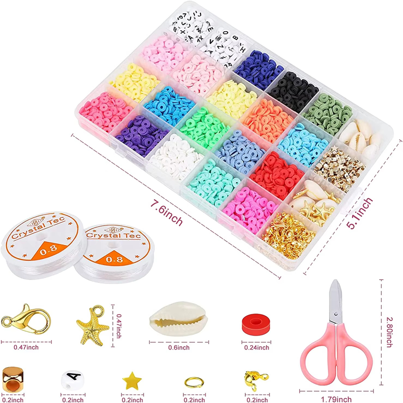 Heishi Clay Bead Bracelet Kit