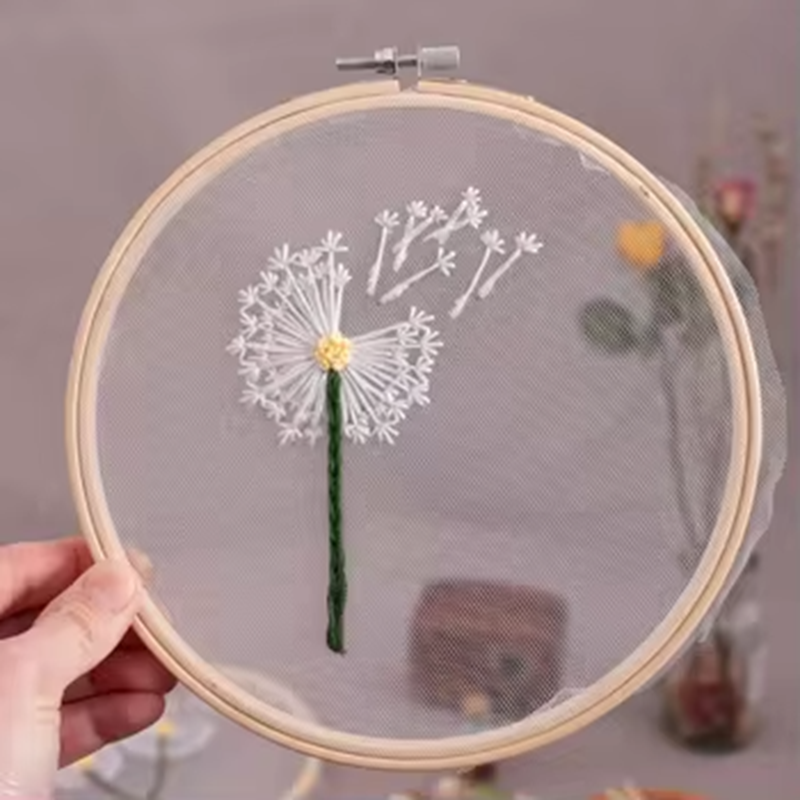 Direct Selling Beginner DIY Hollow Fabric Embroidery Hoop Kits