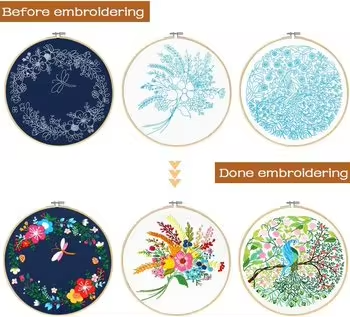 Factory Sell Cross Stitch Set Starter Handwork Making Embroidery Kits
