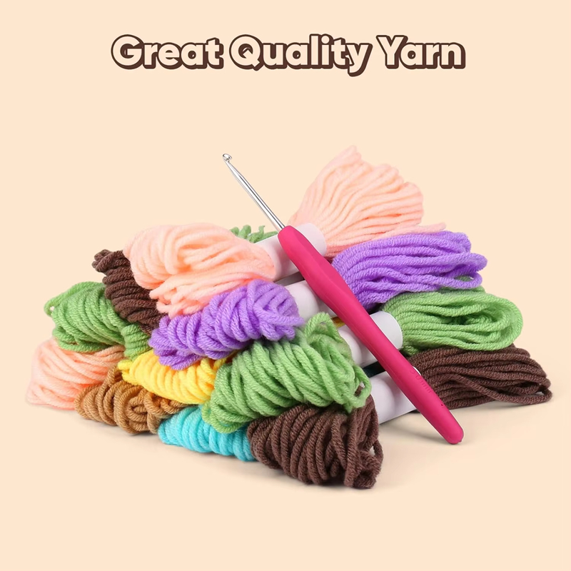 Factory Direct Sell High Quality Crochet Kit DIY Succulents Bonsai Set
