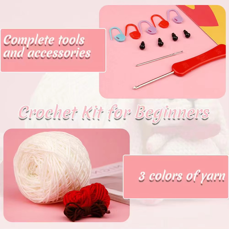 High Quality Crochet Doll Kits Beginner DIY Knitting Plush Rabbit Set