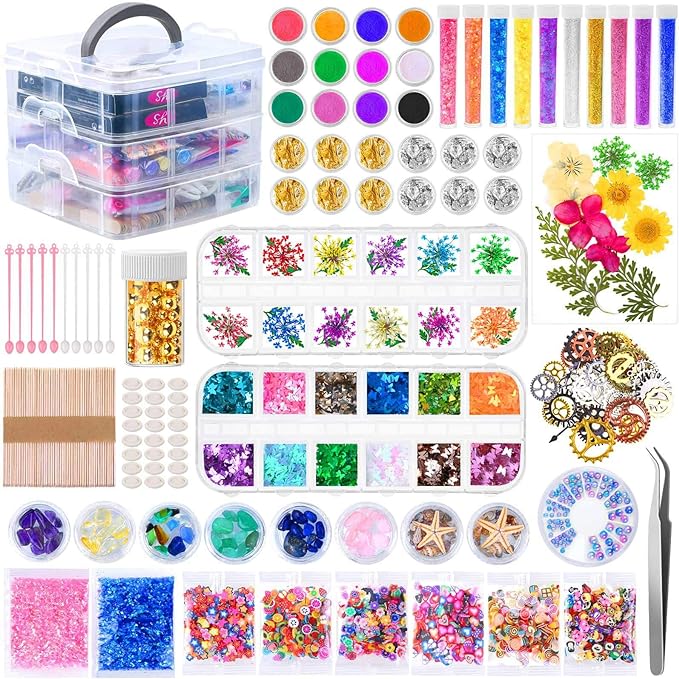 Resin Decoration Kits Beginners DIY Jewelry Making Accessories Set