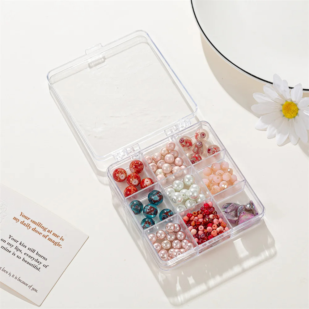 PInk Glass Pearl Stone Beads DIY Jewelry Making Necklaces Kits
